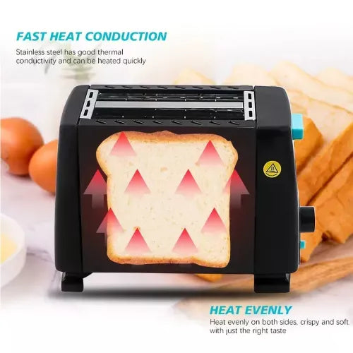 RAF Toaster 2 Slice 650W, Double Sided Baking R.263