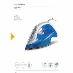 Kenwood Steam Iron 2200W with Ceramic Soleplate, Anti-Drip, Anti-Calc, Self Clean, Continuous Steam, Burst, Spray Function STP60.000WB