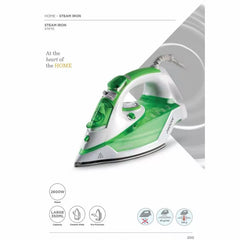 Kenwood Steam Iron 2600W with Ceramic Soleplate, Anti-Drip, Anti-Calc, Self Clean, Continuous Steam, Burst, Spray Function STP70.000WG