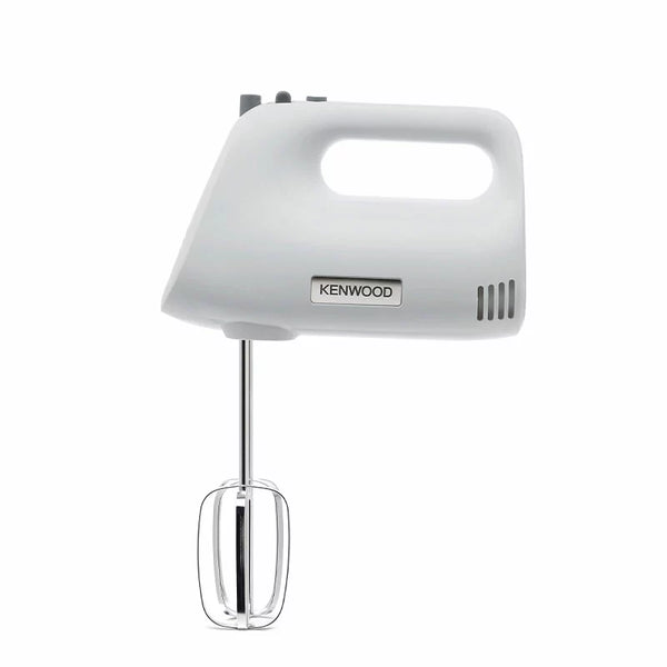 Kenwood Hand Mixer (Electric Whisk) 450W With 5 Speeds + Turbo Button, Twin Stainless Steel Kneader And Beater For Mixing, Whipping, Whisking, Kneading HMP30.AOWH