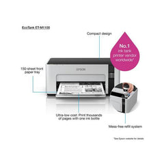 Epson EcoTank Monochrome Ink Tank Printer M1100