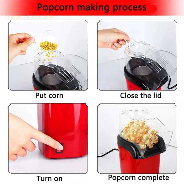 Meixi Popcorn Machine Automatic 1200W with Measuring Cup
