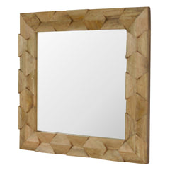Pineapple Carved Square Mirror