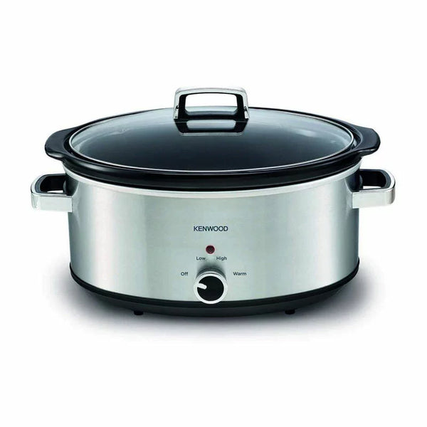 Kenwood Slow Cooker 6.5L Slow Rice Cooker with 3 Heat Settings (Low, High & Warm), Preserves Flavour, Herbs & Spices are Absorbed Well, Meat Becomes Extremely Tender SCM70.000SS
